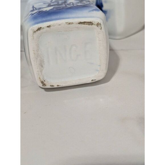 Onge Germany Antique Porcelain Condiments Spice Canister with Lids - Picture 10 of 10